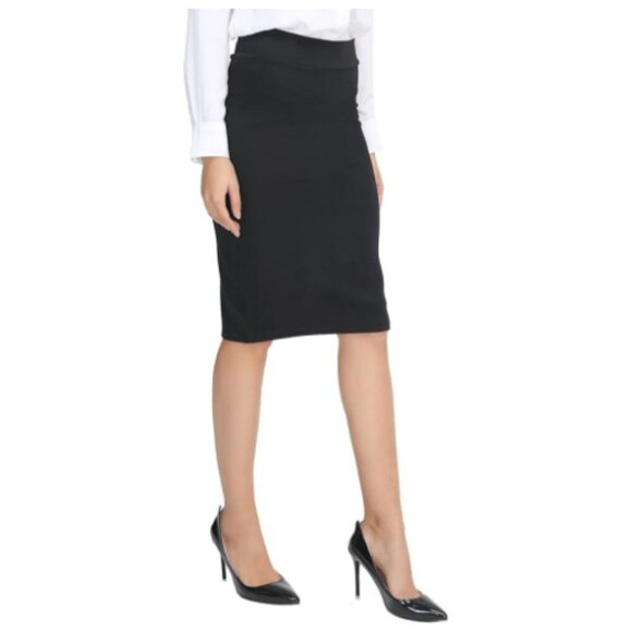 Urban CoCo Women's Elastic Waist Stretch Bodycon Midi Pencil Skirt NWT M - Picture 1 of 4